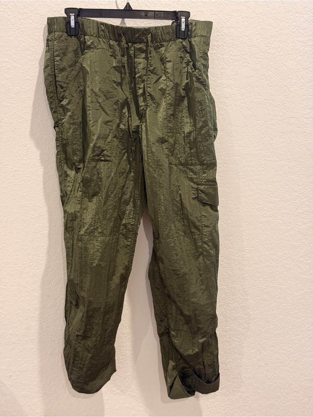 Olive Green Casual Cargo Pants